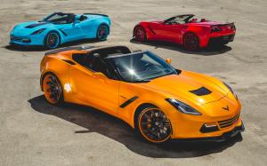 Chevrolet Corvette Stingray Convertible by Forgiato Wheels 2014 года